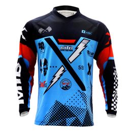 Chemises cyclables en tête de jersey de course Enduro Motocross Jersey Maillot Hombre Moto MX Downhill Jersey Off Road Mountain Cycling Jersey Spexcel ATV 230817