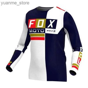 Chemises à cyclisme Tops Ranger Long Short Rider Mens à manches longues Jersey Cycling Shirt BMX Downhill Camiseta Motocross MX Enduro Breathable Apparel Y24Y240418LAS9