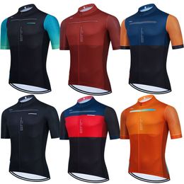 Cyclisme Chemises Tops Raudax Équipe D'été À Manches Courtes T-shirt En Plein Air VTT Vélo De Route Maillot Ciclismo Hombre Respirant Jersey Hommes 230612