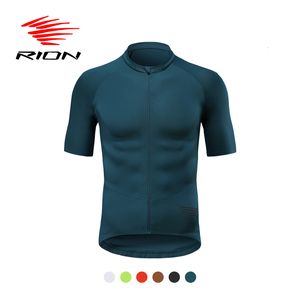 Cycling Shirts Tops RION Cycling Downhill Jersey Men's MTB Shirts Maillot Ciclismo Bike Clothing Summer Motorcross T Shirt Bicycle Clothes 230712