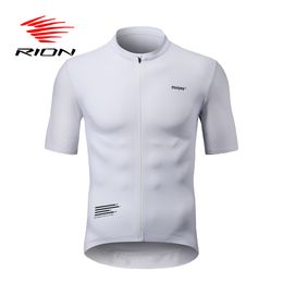 Fietsende shirts Tops Rion Cycling Jersey Men Mtb Maillot Shirts Bicycle Clothing Mountain Bike Men's T-shirt Draag Zomeroutfit Kleding Jumper 230317