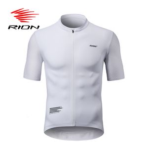 Chemises cyclables Tops Rion Rion Cycling Jersey Men Mtb Maillot Shirts Bicycle Clothing Mountain Bike Men's Tshirt Wear Summer Tenfit Clothes Cavy 230309