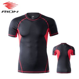 Fietsen Shirts Tops RION Mens Jersey Motocross Active Wear Top Sports Gym T Shirt Fitness Sportswear Bodybuilding Workout Ademend 230728