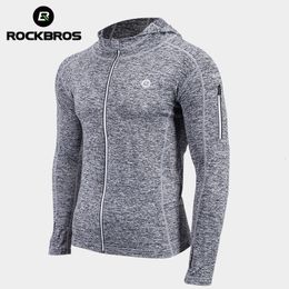 Chemises de cyclisme Tops Rockbros vente en gros veste vêtements unisexe vélo absorbant la transpiration Jersey respirant manteau d'entraînement séchage rapide LKW007 230907