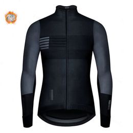 Fietsende shirts bovenaan Spanje winter thermische fleece jas jersey lange mouw ropa ciclismo hombre fiets slijtage fiets kleding maillot 230815