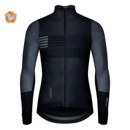 Chemises de cyclisme Tops Espagne Hiver Veste polaire thermique Jersey à manches longues Ropa Ciclismo Hombre Vêtements de vélo Vêtements de vélo Maillot 231127