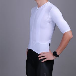 Maillots de cyclisme Hauts SPEXCEL Arrive Pro Team Cycling Jersey Hommes Manches courtes pour l'été Tissu léger et hautement respirant Blanc 230608