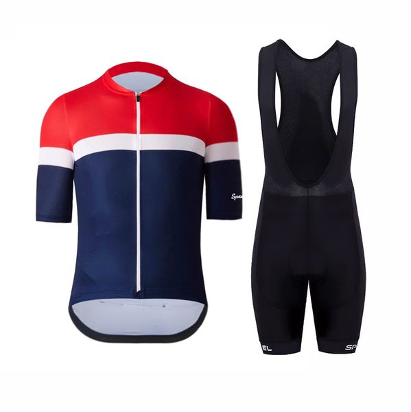 Maillots de cyclisme Hauts SPEXCEL classique course fit léger Tissu respirant maillot de cyclisme à manches courtes route vtt vélo kit 4d gel pad bavoir 230309