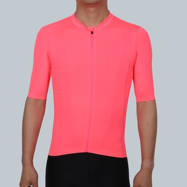 Maillots de cyclisme Tops SPEXCEL Fluorescence Pink PRO TEAM AERO 2 Maillot de cyclisme manches courtes Hommes femmes est technologie tissu Qualité 230601