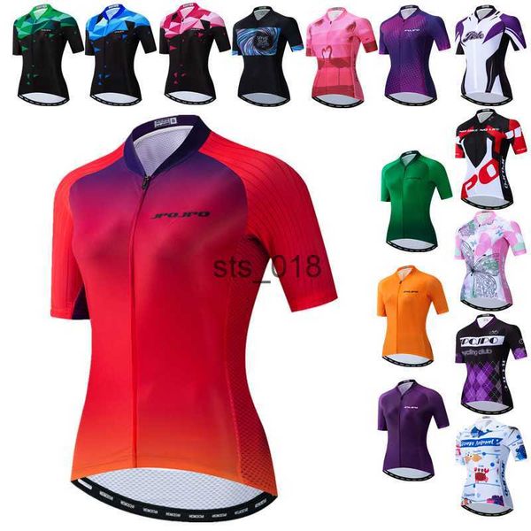Camisetas de ciclismo Tops Weimostar Red Cycling Jersey Mujeres Ropa de ciclismo de alta calidad Tops Pro Team Bike Jersey Mountain Bicycle Shirt Ropa Ciclismo T230303