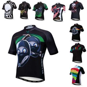 Fietsende shirts Tops Weimostar Rock Music Mens Cycling Jersey Jazz Cycling Clothing Summer MTB Bike Jersey Tops Racing Bicycle Shirt Maillot Ciclismo T230303