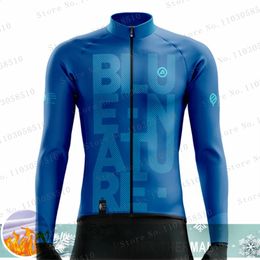 Camisas de ciclismo Tops Chaqueta de invierno Hombres Thermal Fleece Jersey Abrigo Road MTB Ropa de manga larga Bicicleta Cashmere Ropa Ciclismo Hombre 2024 231118