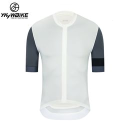 YKYWBIKE Herren-Radtrikot, Farbe, Sommer, kurzärmelig, atmungsaktiv, schnell trocknend, MTB, Rennrad, 230227