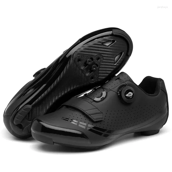 Zapatos de ciclismo 2024 MTB Fibra de carbono Cintas Botas de bicicleta de carretera Speeds Flat Women Women Racing Mountain Bicycle Spd