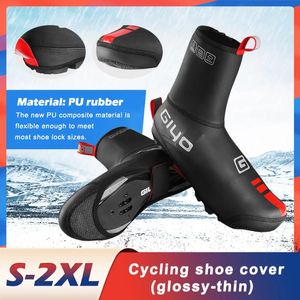 Chaussures de cyclisme imperméables, couvre-chaussures de vélo, réfléchissantes, coupe-vent, vtt, route, hiver, polaire, protection de verrouillage chaude, 2024