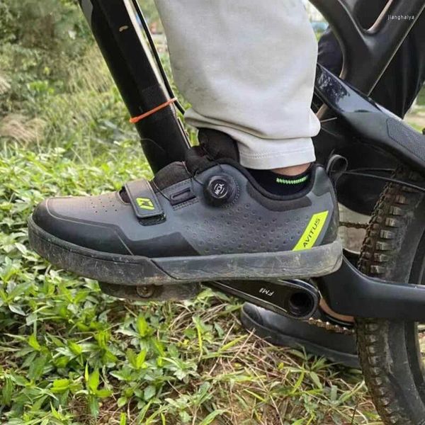 Zapatos de ciclismo AVITUS, Zapatillas para bicicleta de montaña, MTB, pedales planos para descenso, desplazamiento por carretera y zapato Dual Slalom Sapatilha