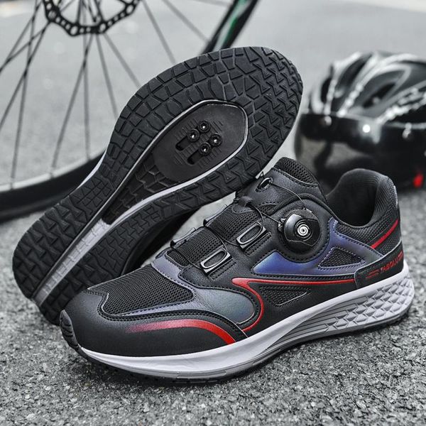 Chaussures à vélo à plat pour hommes et femmes Mtb SPD Road Dirt Bike Route Cleat Racing Sneaker Bicycle Mountain