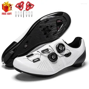 Chaussures à vélo pour hommes baskets de vélo Cleat non glissée pour hommes vélo de vélo de vélo de vélo de vélos SPD vitesse