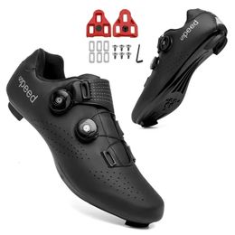Zapatos de ciclismo para hombre Mtb SPD, zapatos deportivos de ciclismo de carretera con autobloqueo para mujer, zapatillas de deporte para exteriores MTB/ciclismo de carretera para hombre 240306