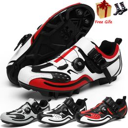 Chaussures de cyclisme hommes en plein air professionnel course route Spd pédale vélo Sneaker unisexe vtt VTT Zapatillas chaussures