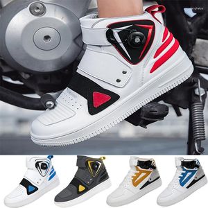 Chaussures à vélo bottines de motard masculin avec moteur de boucle réglable de la boucle antidérapante à la moto