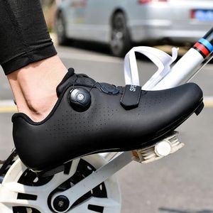 Zapatos de ciclismo para hombre SPD, zapatillas de deporte para bicicleta de carretera, calzado profesional para deportes al aire libre, zapatos ultraligeros con bloqueo automático 240202