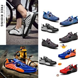 Chaussures de cyclisme hommes sport Dirt Road vélo chaussures plat vitesse cyclisme baskets appartements montagne vélo chaussures SPD crampons chaussures theda GAI