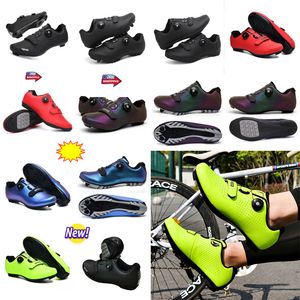 Zapatos de ciclismo para hombre, zapatillas deportivas para bicicleta de carretera y de tierra, zapatillas de ciclismo de velocidad plana, calzado plano para bicicleta de montaña unisexGAI
