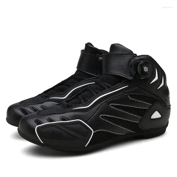 Zapatos en bicicleta para hombres botas de motocicleta de mujer al transpirable bota de motocros put botas para motoclista moto montar cuatro estaciones