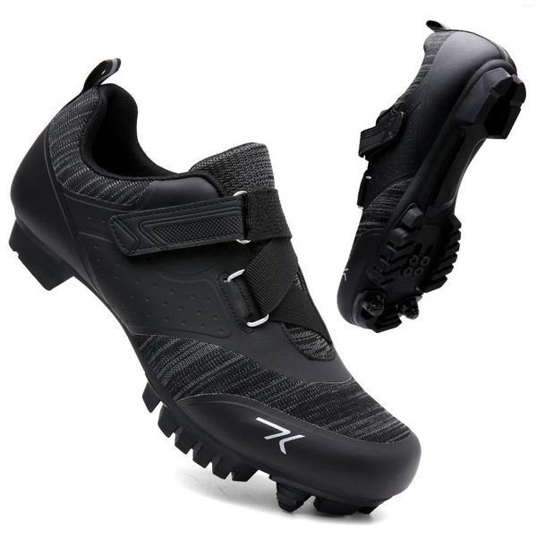 Zapatos de ciclismo para hombre y mujer, zapatillas todoterreno con autosujeción, para bicicleta de montaña, banda elástica, Dirt Bike