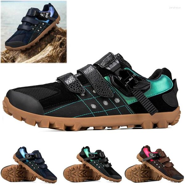 Zapatos de ciclismo para hombre MTB antideslizantes transpirables con juego de tacos SPD zapatillas de ciclismo de carretera de grava de montaña para hombre