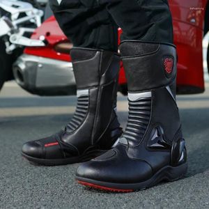 Zapatos de ciclismo Botas de motocicleta Hombres Moto Racing Motocross para montar en moto todoterreno