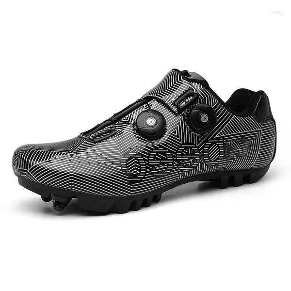 Zapatos de ciclismo Power Lock Mountain Mountain Road Sneaker MTB Bicicleta para hombres y mujeres Gran tamaño 36-47 yardas