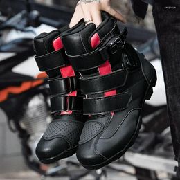 Ciclismo Zapatos Tribuja para montar botas de motocicleta Men Botas Moto Motaderas Motorbiña de carreras Carrera de bicicleta Velocidad Bota Motocross