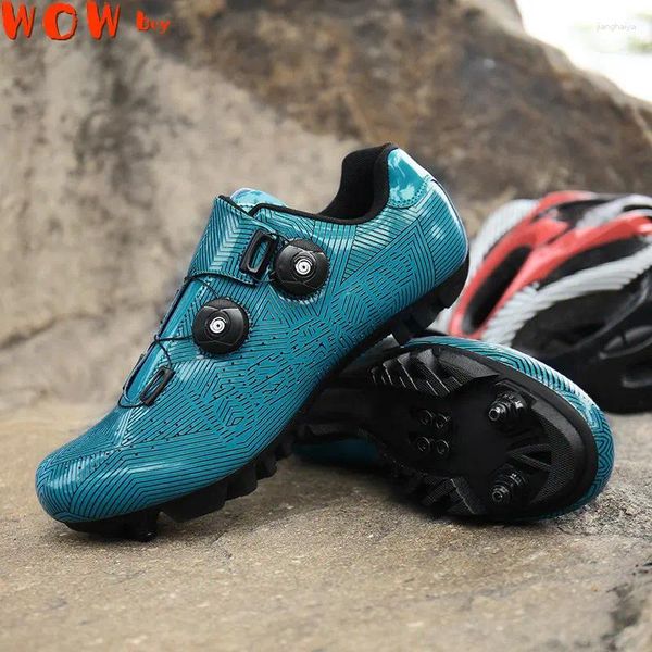 Chaussures de cyclisme vélo de route hommes et femmes MTB Ultra Light Sports auto-verrouillage auto-bloquant taille respirable 36-48 #