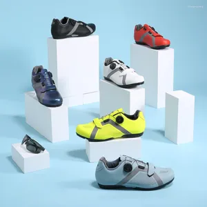 Santic – chaussures de cyclisme pour hommes et femmes, baskets de vélo d'extérieur Non verrouillables, réglables, pour loisirs et route