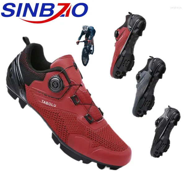 Chaussures à vélo unisexe Mtb Road Bike Men Sneakers Clleat de chaussures non-glip