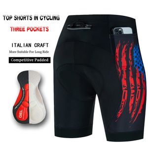 Shorts de cyclisme 3 pantalons de poche homme vtt hommes sport professionnel hommes gel Lycra bavoirs vêtements d'été bavoir court maillot vélo 231121