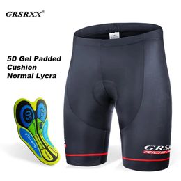 Pantalones cortos de ciclismo GRSRXX para hombre antideslizantes apretones de pierna bicicleta a prueba de golpes 5D almohadilla transpirable montar bicicleta babero corto Ciclismo 231121