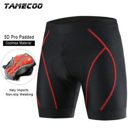 Pantalones cortos de ciclismo GTCycle ropa interior con Italia importa cincha antideslizante Pro 5D Gel Pad calzoncillos bicicleta 230612