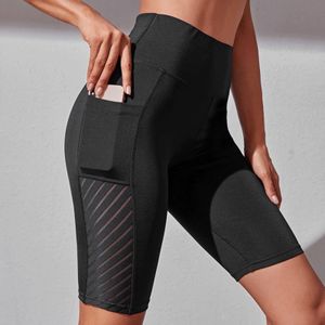 Short de cyclisme taille haute entraînement Vital sans couture poche Fitness Yoga Scrunch bout à bout Sport femmes course Leggings # P2 230717