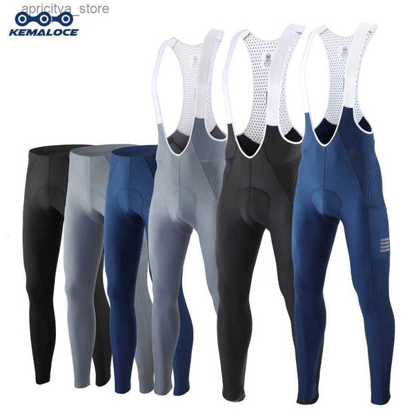 Shorts cyclistes kaloce hommes pantalon cycliste d'été automne rapide bleu sec / noir / gris tampon de vélo de vélo MTB pantalon haut de gamme