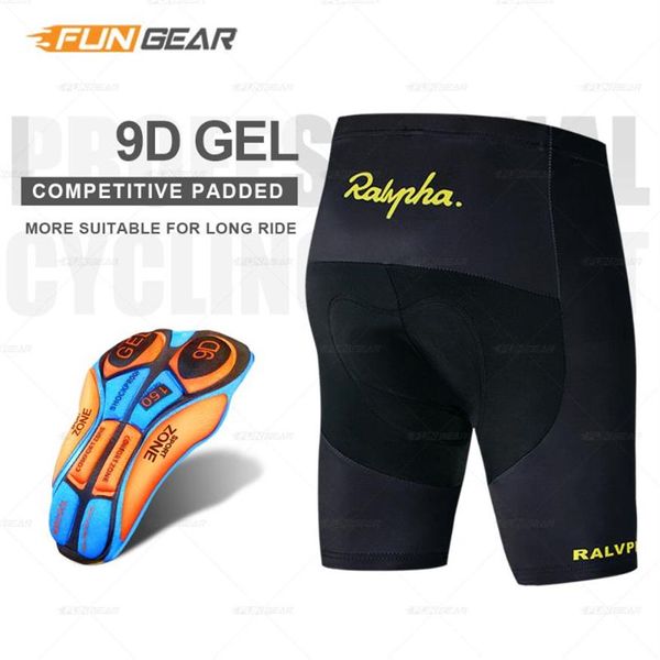 Shorts de Cyclisme Hommes Pro Team Collants de Vélo de Route pour Homme Été Respirant Séchage Rapide Anti-transpiration Gel Rembourré Shorts de Sport Black249g