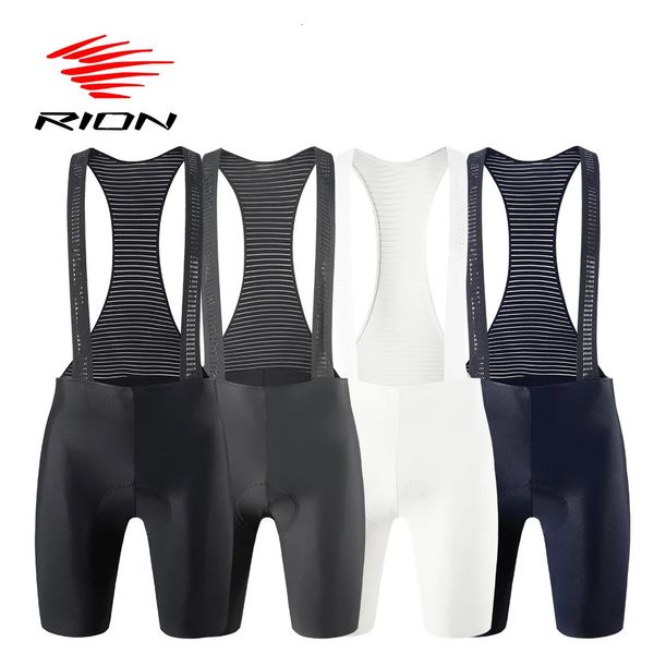 Cuissards de cyclisme RION Hommes VTT Collants à bretelles avec bretelles VTT Vélo Lycra Biker Bavoirs 3D Pad 5H Jambe sans couture Pro Été 231121