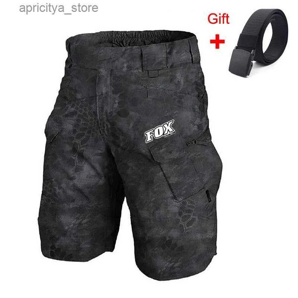 Pantalones cortos de ciclismo Summer MTB Downhill Shorts Men Cycling Equipo de ciclismo Impermeable Ropa Bicyc Motorcyc pantalón Road Mountain Bike Cargo Bottoms L48