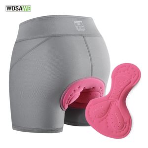 Shorts de cyclisme WOSAWE rembourré femmes respirant maille sous-vêtements antichoc équitation vélo sous-pantalon vtt vélo de route 231121