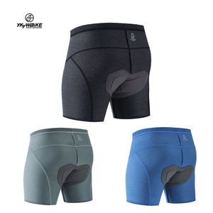 Cycling Shorts Ykywbike Men's Cycling Shorts Cycling Underwear Belgium High Elasic Sponge Pad Shockproof Mtb Shorts Mountain Bicycle Underwear 230609