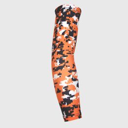 Fietsen Mouw 3 Stks Awareness Arm Mouw Vocht Wicking Compressie Sport Arm Mouw Basketbal Digitale Camo Honkbal Vlam Skull