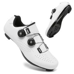 Cyclage de baskets cassets Chaussures hommes auto-verrouillage des plats baskets de vélo de route Boots de course spd sl Mountain Bicycle Sports Chaussures 240416