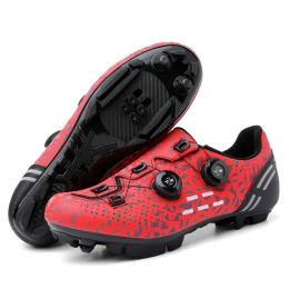 Sneaker Cycling Mtb Men Sport Road Boots Boots Flat Racing Speed Sneakers Trail Mountain Bicycle Footwear SPD Pédale Cycling Chaussures